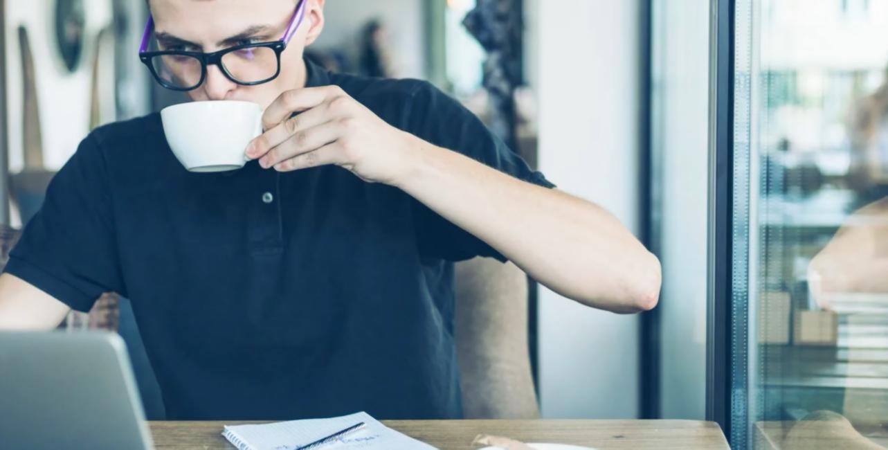 Student analyzing SEO metrics