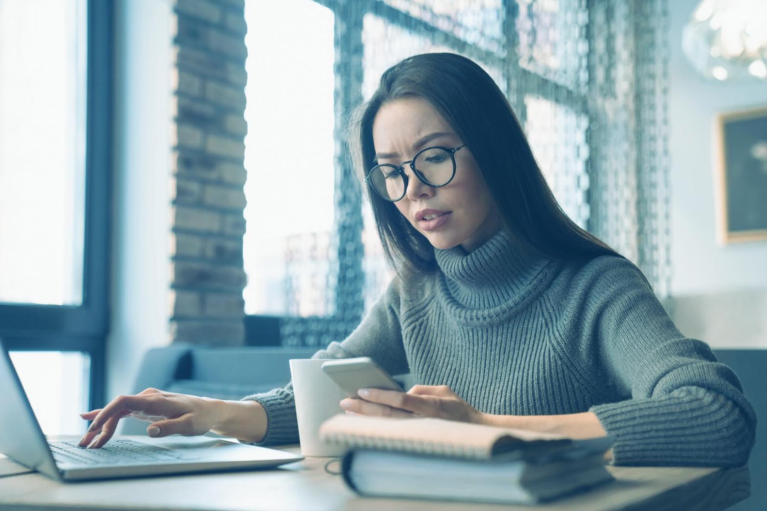 Workshop participant analyzing data visualization